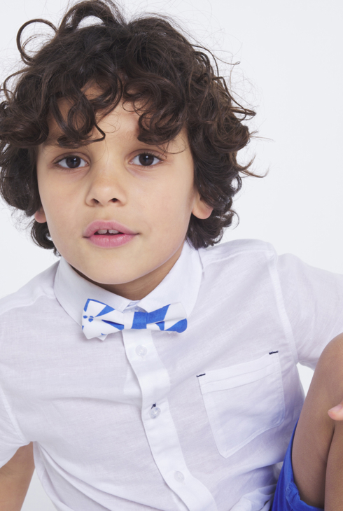 Nœud papillon bleu garçon 1