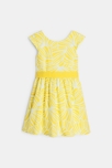 Robe chic imprimée jaune fille 1