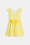Robe chic imprimée jaune fille 2