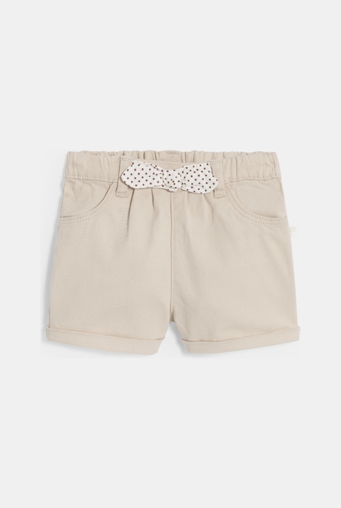Dekliške bele kratke hlače z modnim metuljčkom za dojenčke 1