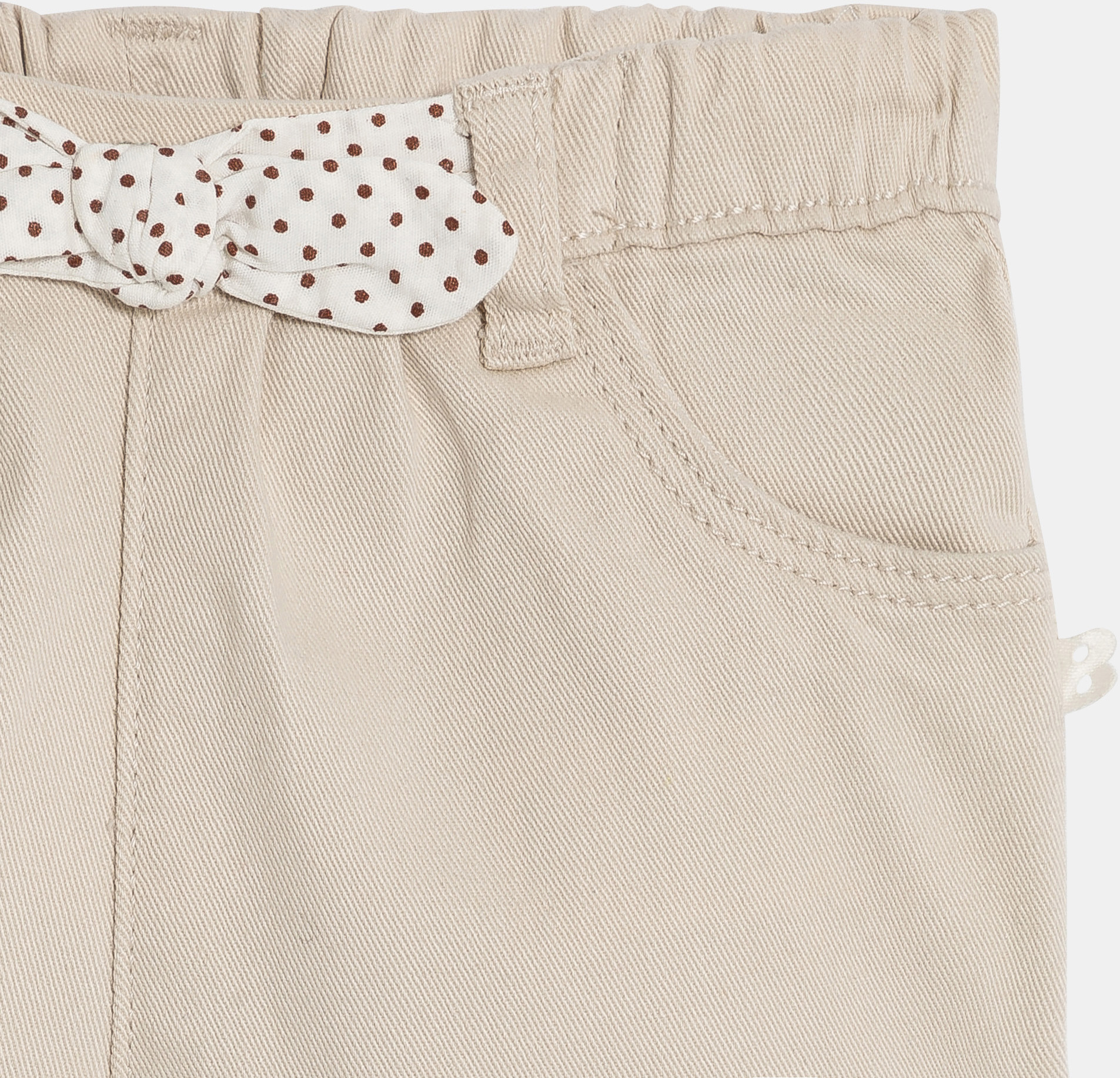 Dekliške bele kratke hlače z modnim metuljčkom za dojenčke 2