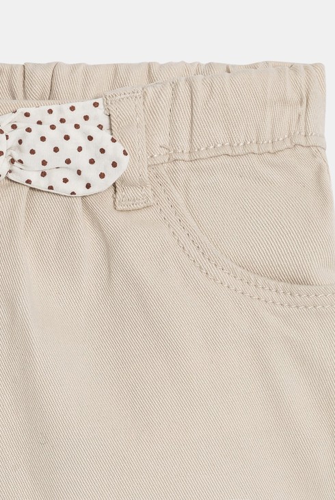 Dekliške bele kratke hlače z modnim metuljčkom za dojenčke 2