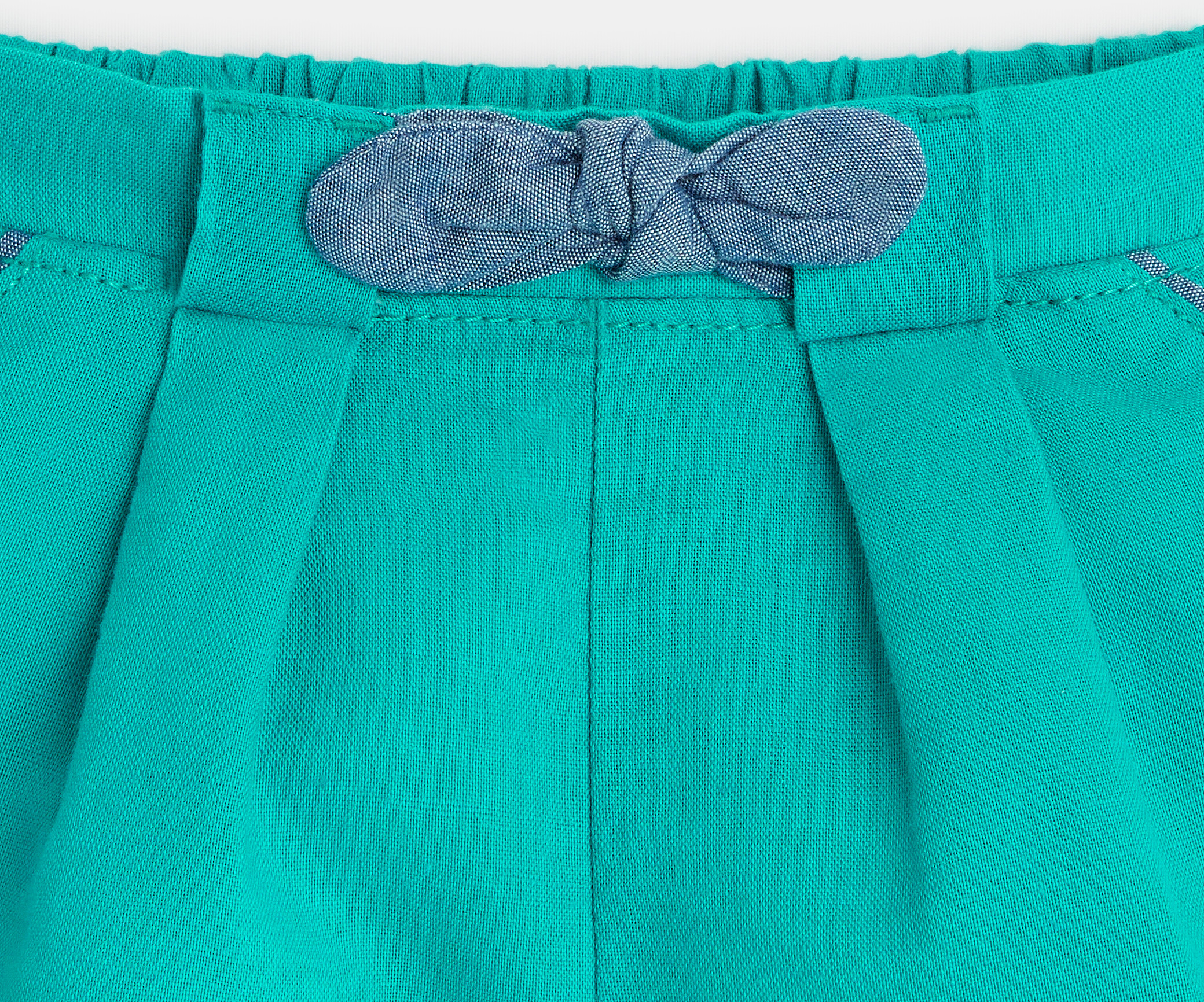 Leinenshorts mit Falten Grün Baby Mädchen 2