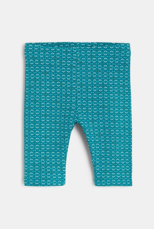 Pajkice z grafičnim potiskom modra dojenček deklica 1