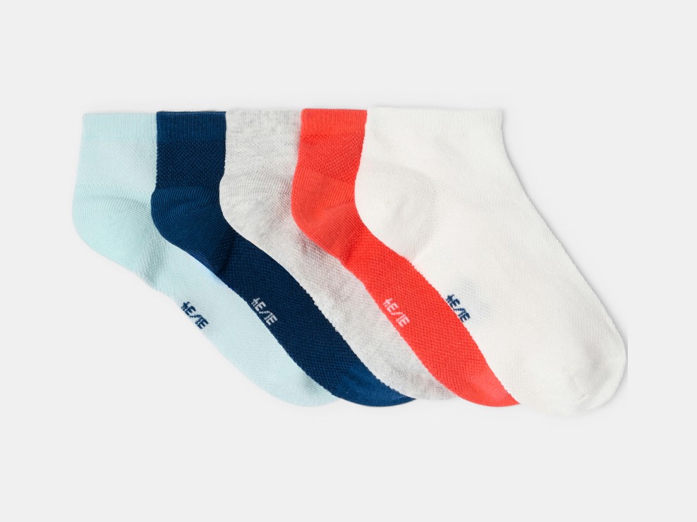 Socquettes unies (lot de 5) garçon 1