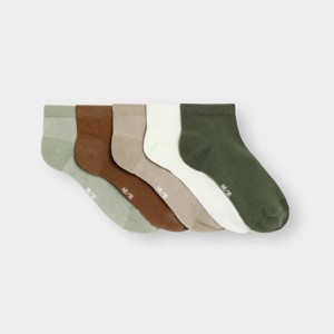 Socquettes unies (lot de 5) garçon