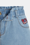Short en jean paperbag bleu mixte 2