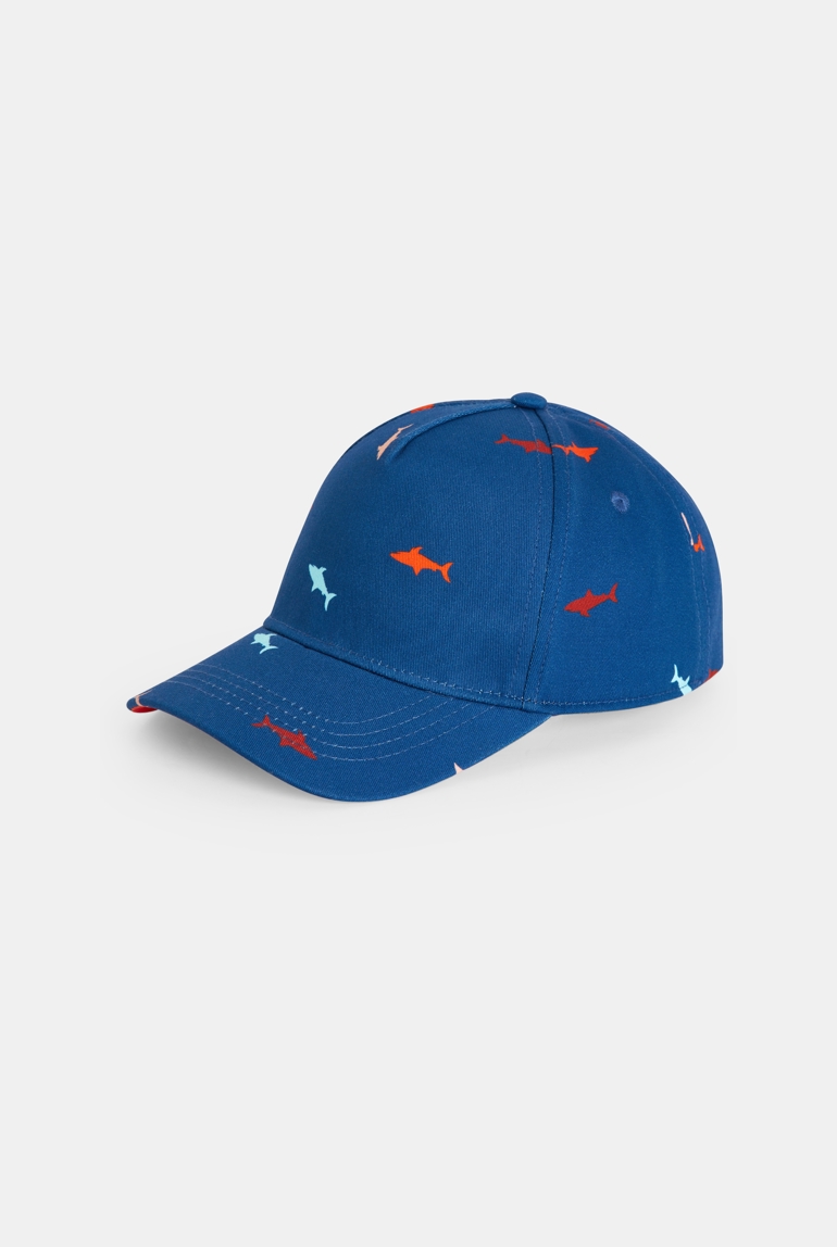 Gorra infantil estampada azul niño 1