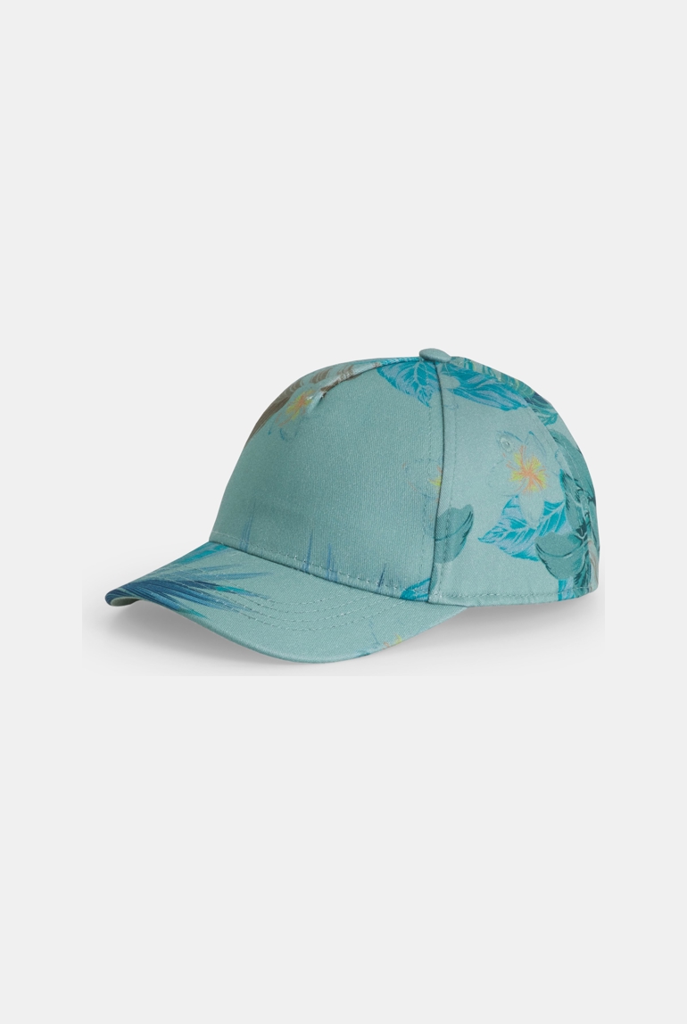 Casquette enfant imprimée vert garçon 1