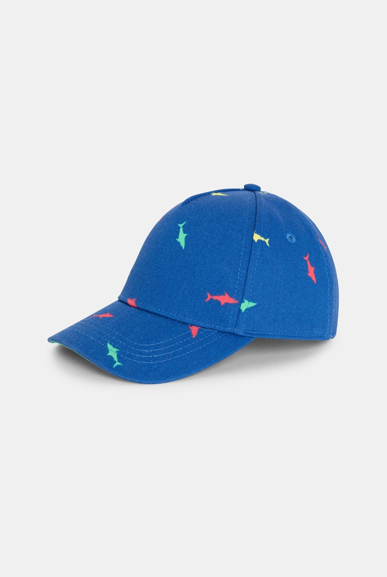 Casquette enfant imprimée bleue garçon 1