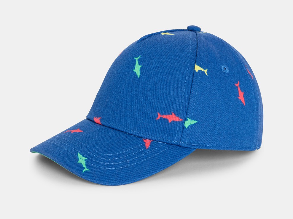 Casquette enfant imprimée bleue garçon 1