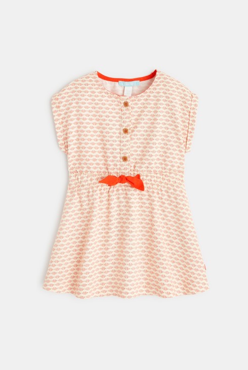 Kleid im Safarilook mit Blumenmuster Orange Baby Mädchen 2