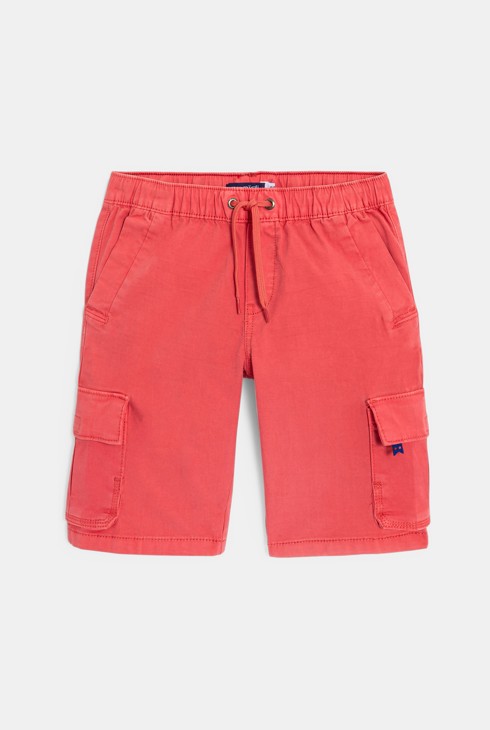 Bermudashorts aus Leinen, unifarben Rosa Jungen 2