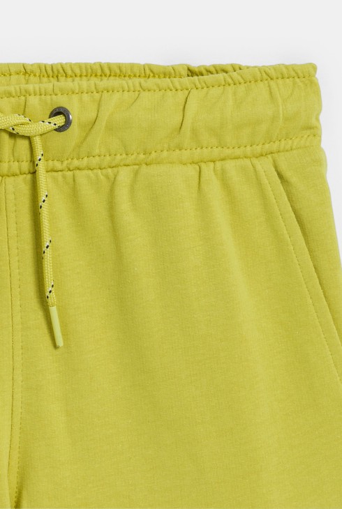 Bermuda cargo en molleton jaune garçon 2