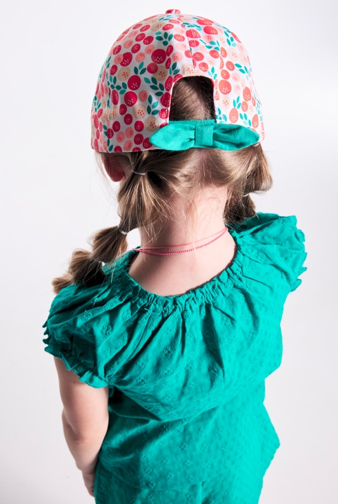 Basecap mit Print Orange Mädchen 2