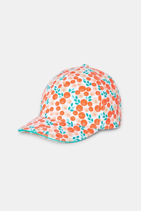 Basecap mit Print Orange Mädchen 2