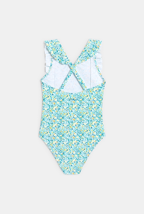 1-teiliger Badeanzug, bedruckt Grün Mädchen