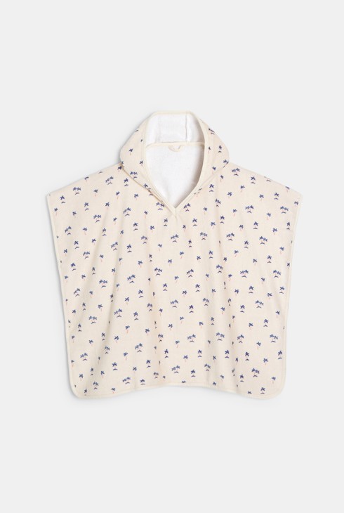 Cape de bain éponge imprimée palmier bébé garçon 2