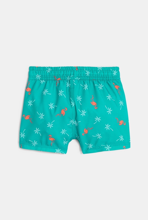 Short de bain anti UV palmier vert bébé garçon 2