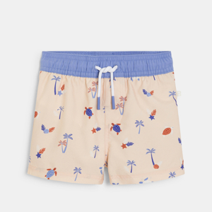 Baby boy's starfish and shells UV protection swim shorts 1