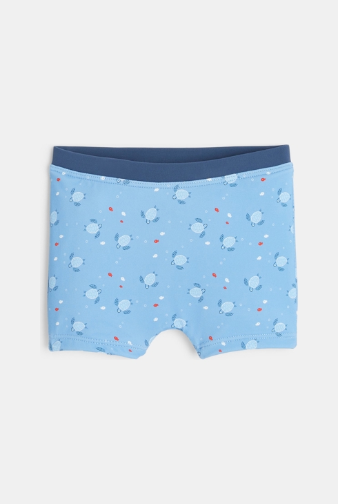 Boxer de bain anti uv tortues bleu bébé garçon 1