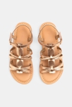 Sandales en cuir rose fille 2