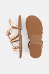 Sandales en cuir rose fille 3
