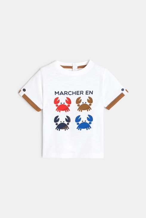 T-Shirt mit Krabben Braun Baby Jungen 1