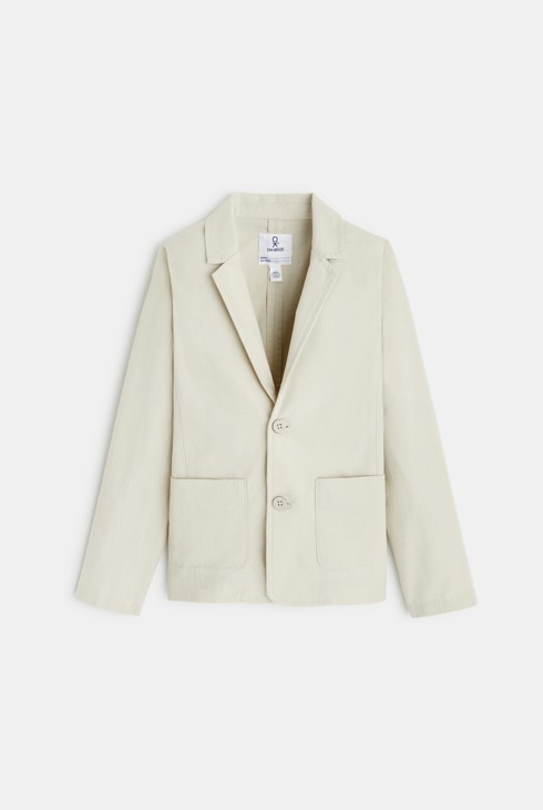 Veste de costume unie beige garçon 2