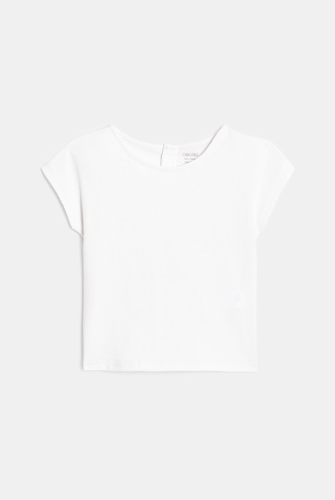 Salopette en vichy et tee-shirt uni verte bébé fille