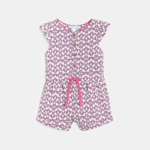 Baby girl's lightweight printed playsuit 1