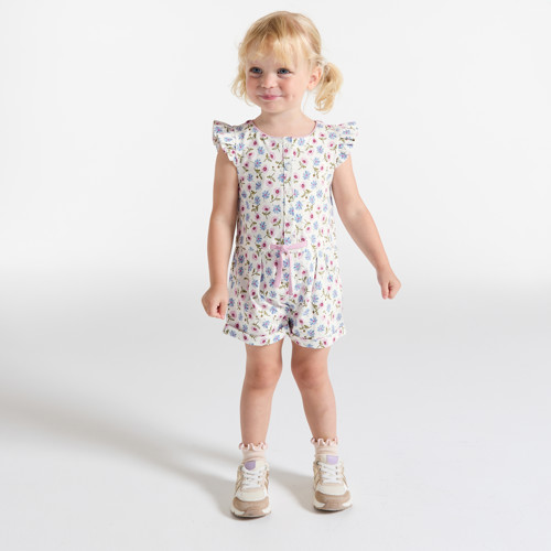 Combi Courte Légère Imprimée Vert Bébé Fille - Imprimé Vert - 23M - OBAIBI