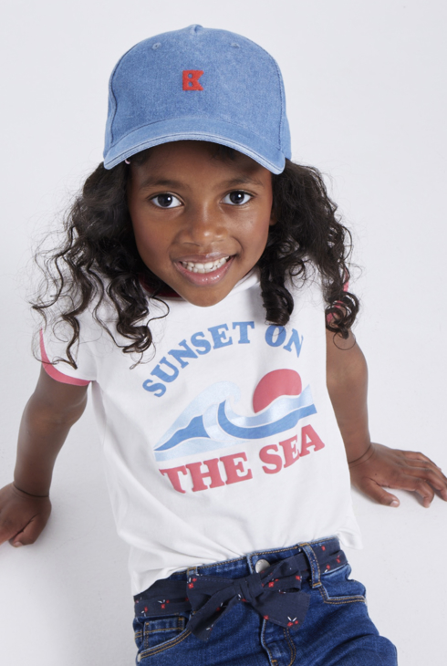 Majica s kratkimi rokavi in motivom rožnata deklica 1