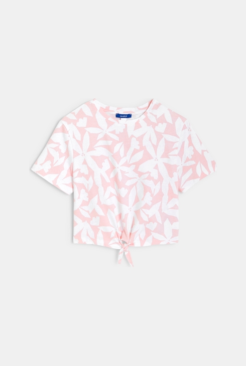 Zavozlana majica s potiskom rožnata deklica 1