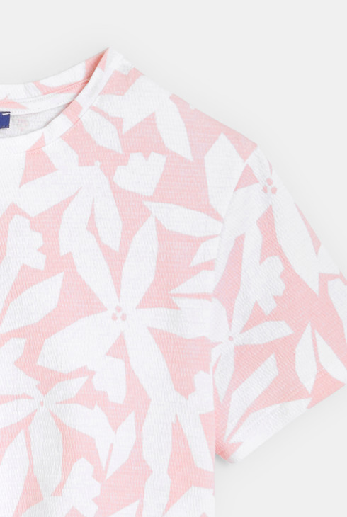 Zavozlana majica s potiskom rožnata deklica 2