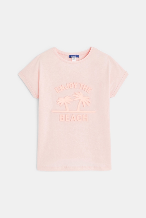 T-shirt met boodschap roze meisje 1