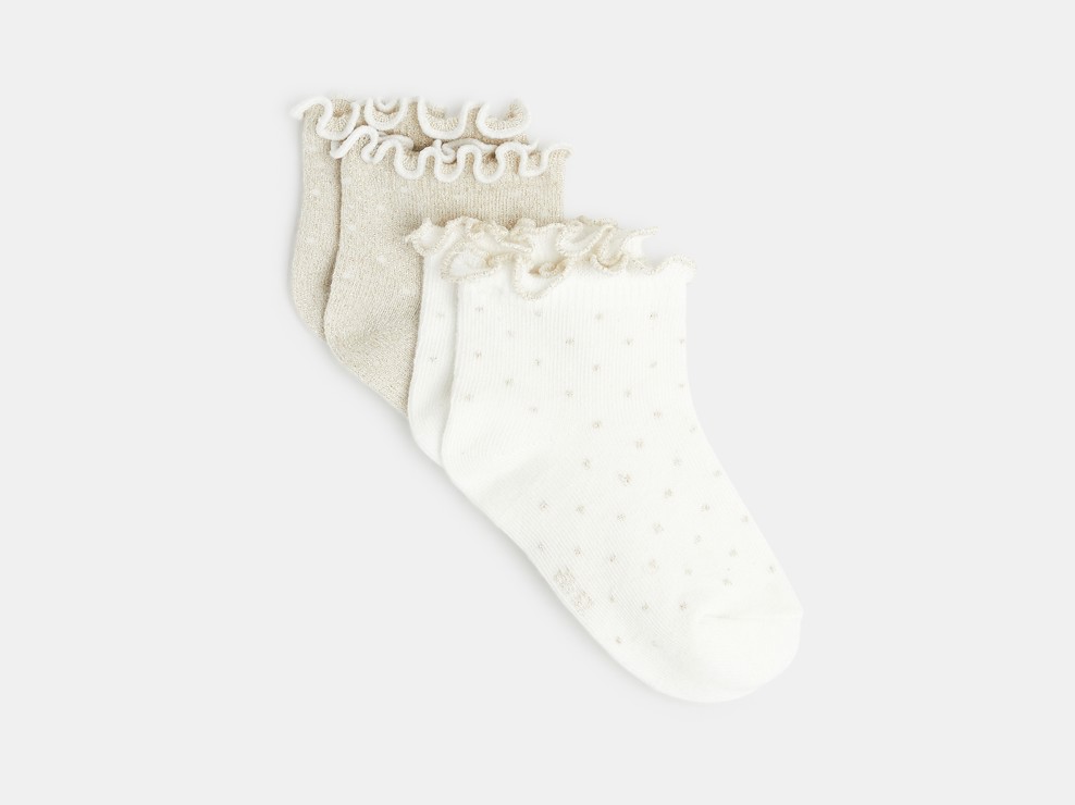 Socquettes (lot de 2) blanc bébé fille 1