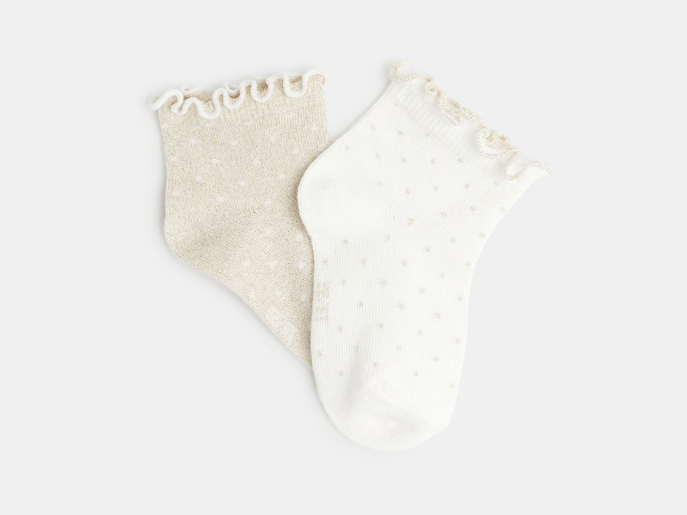 Socquettes (lot de 2) blanc bébé fille 2