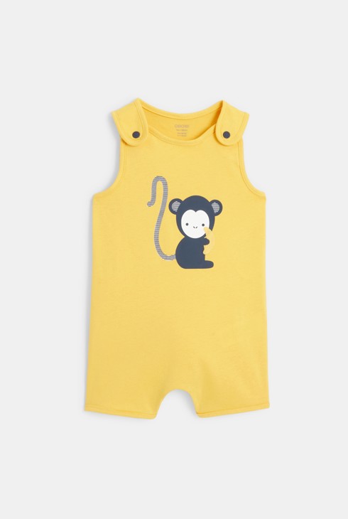 Monkey romper with suspenders 1