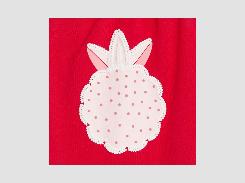 Combi courte ananas rose bébé fille 2