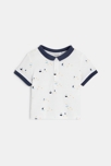 Polo bateaux et short maille piquée jaune naissance 2
