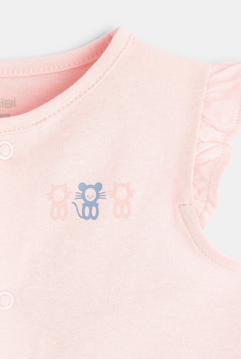 Kurzoverall mit Rüschenärmeln (2er-Pack) Rosa Geburt 2