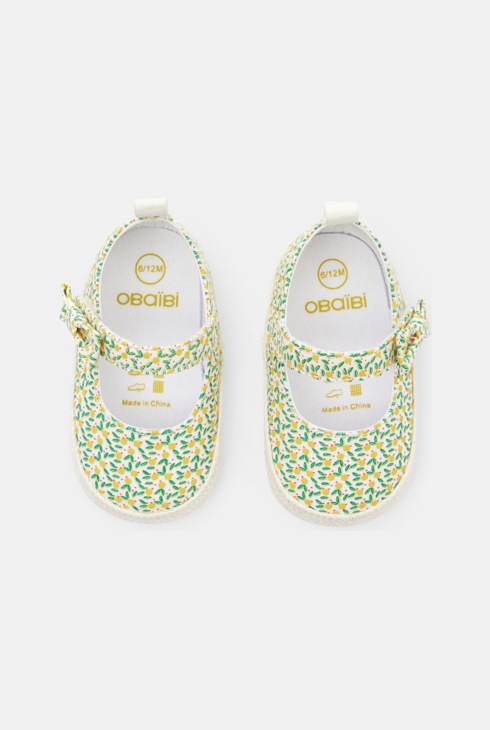 Ballerines toile imprimée citrons naissance