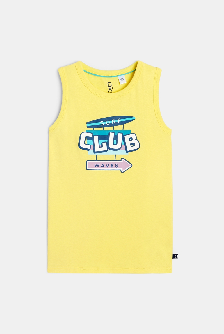Débardeur surf jaune garçon 1