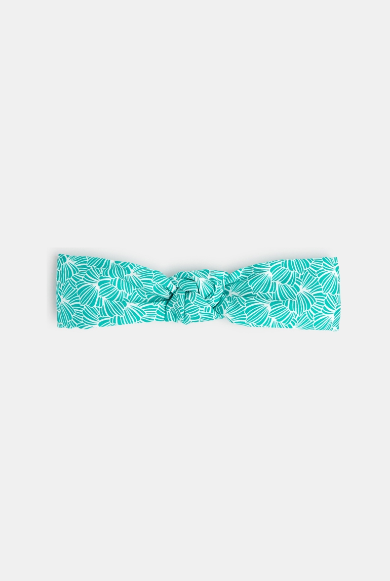 Headband imprimé graphique vert bébé fille 1