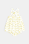 Robe imprimée colibris et bloomer bébé fille 3
