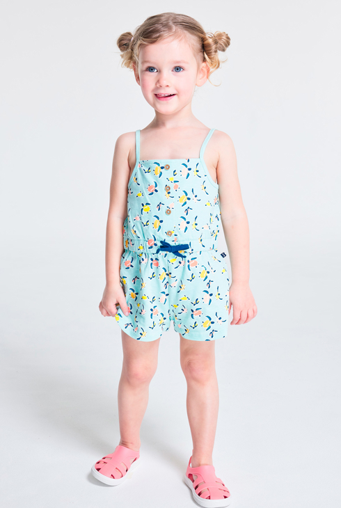 Kurzoverall mit Trägern Baby Mädchen 1