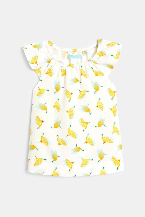 Blouse imprimée colibris bébé fille