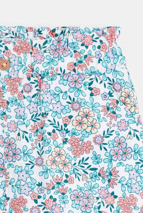 Short élastiqué imprimé bleu bébé fille 2