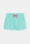 Short en jersey imprimé vert fille 1
